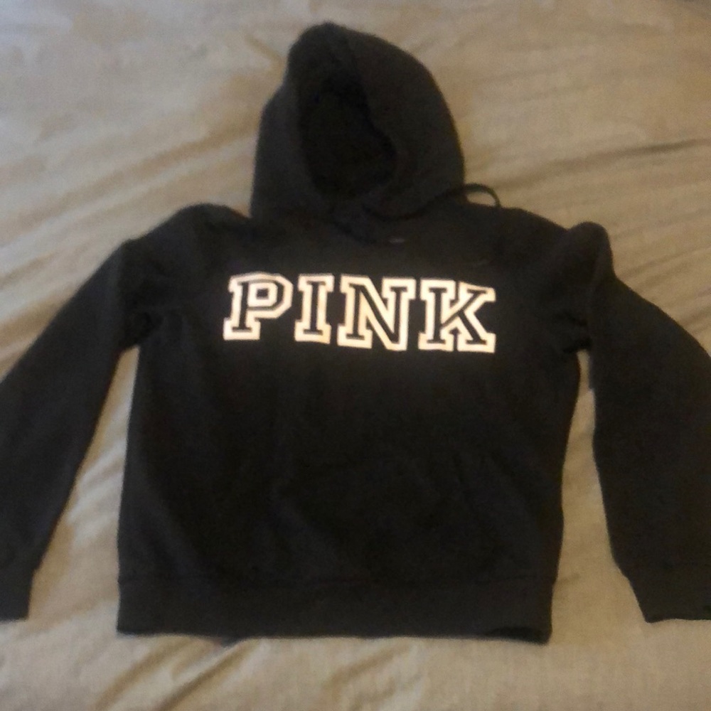 Victoria’s Secret pink small black hoodie
